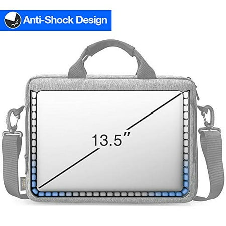Botanical Floral Pattern Jasmins Laptop Handbags 14 Laptop Shoulder Bag Messenger Bag Case Notebook Handle Sleeve Neoprene Soft Carring Tablet Travel Case
